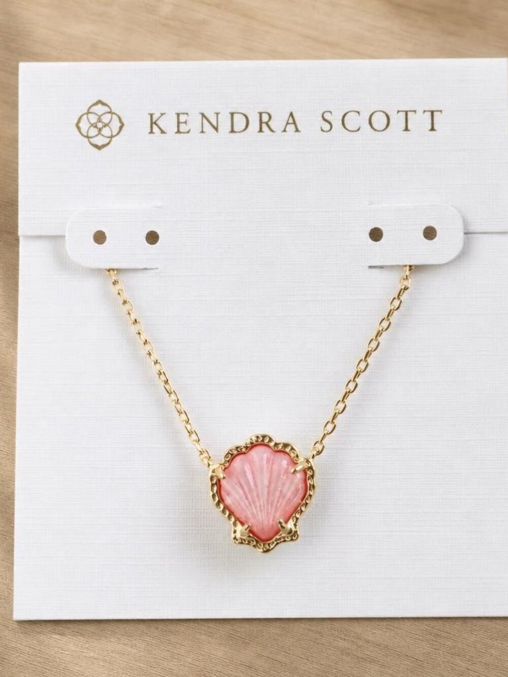 Kendra Scott Brynne Gold Shell Pendant Necklace